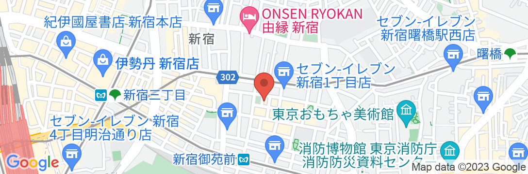 COCOSHUKU 新宿花園の地図