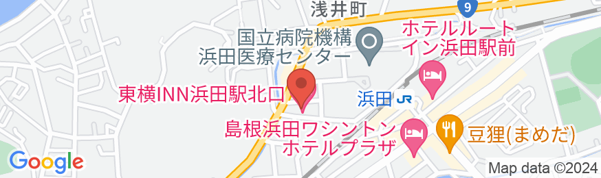 東横INN浜田駅北口の地図