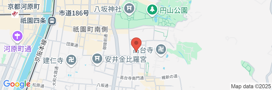石塀小路夢庵の地図