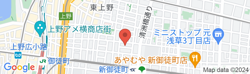 MONday Apart 上野新御徒町の地図