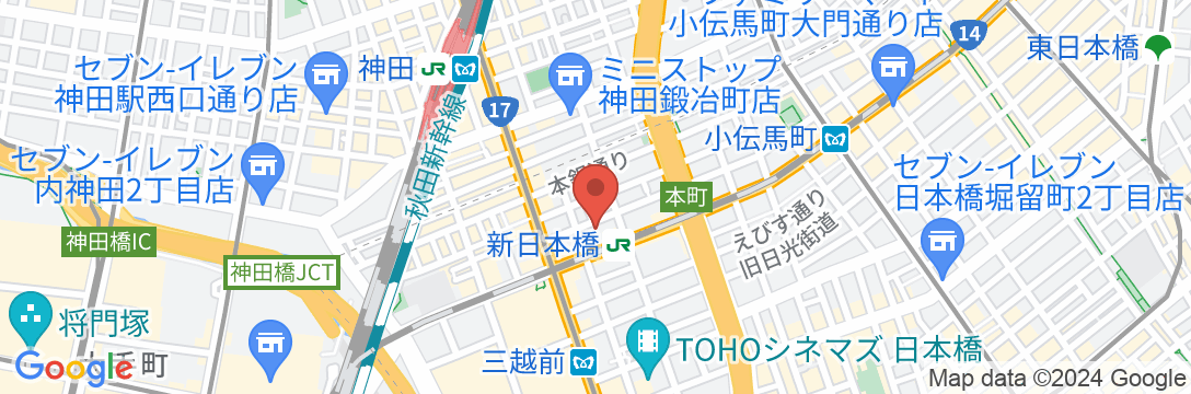 MONday Apart Premium 日本橋(旧:GATE STAY PREMIUM 日本橋)の地図