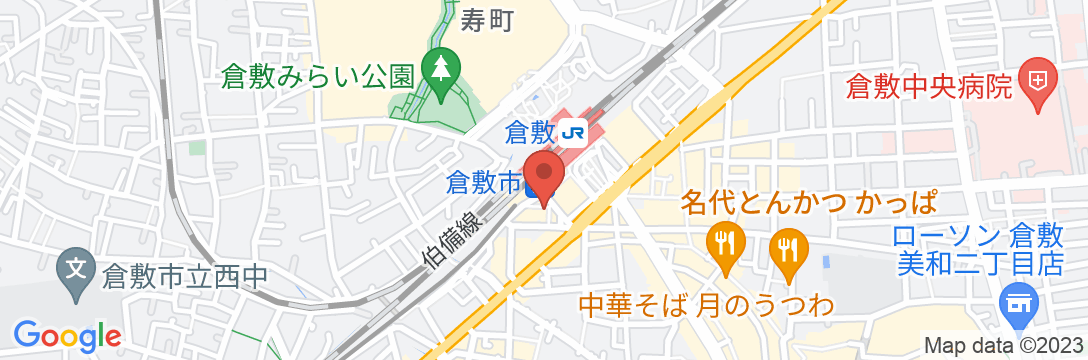 NAGI Kurashiki Hotel & Lounge(ナギクラシキ)の地図