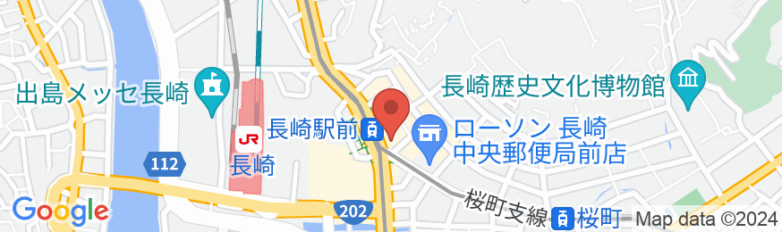 Coruscant Hotel 長崎駅1(コルサントホテル)の地図