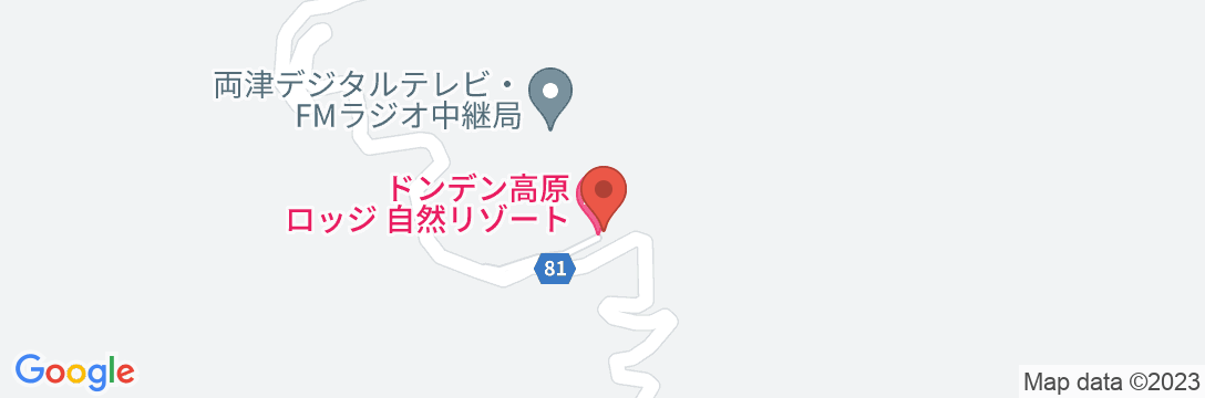 ドンデン高原ロッジ<佐渡島>の地図
