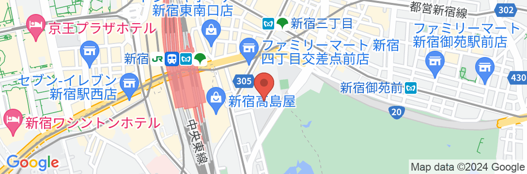 APARTMENT HOTEL SHINJUKU(アパートメントホテル シンジュク)の地図