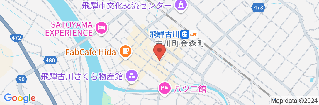 吉城の郷 馬出し橋の地図