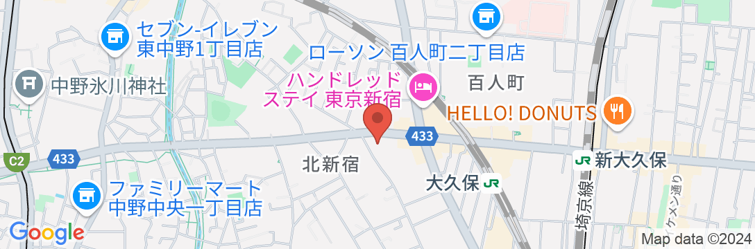 Nano 北新宿の地図