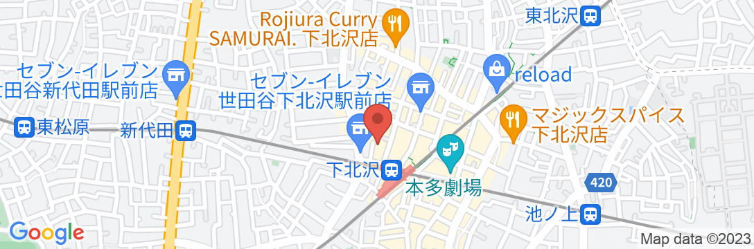 レジデンシャルホテル 下北沢ヤマトハイツの地図