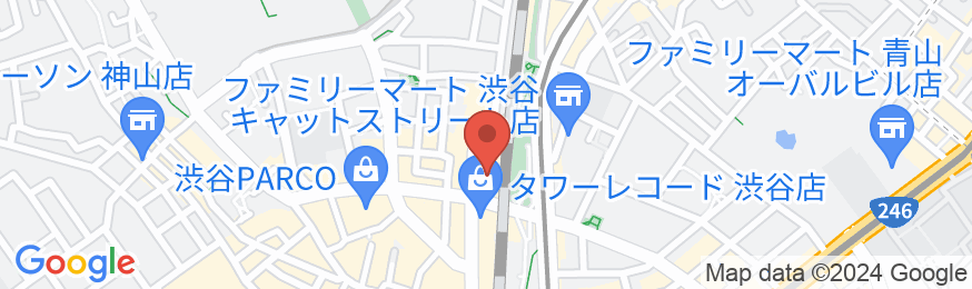 レジデンシャルホテル ダイネス壱番館渋谷 405の地図