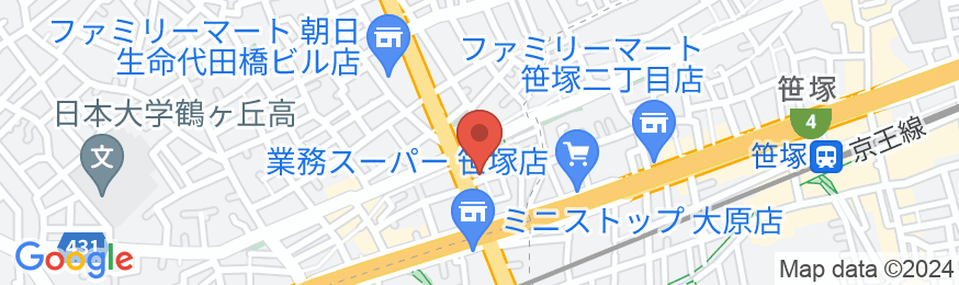 貸切一軒家 るな花 代田橋店の地図