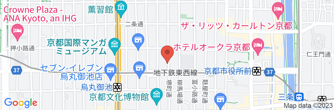 ホテルユニゾ京都烏丸御池の地図