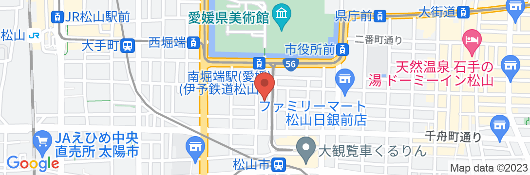 コンフォートホテル松山の地図