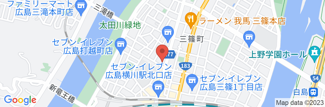 ホテルスイート広島 横川の地図