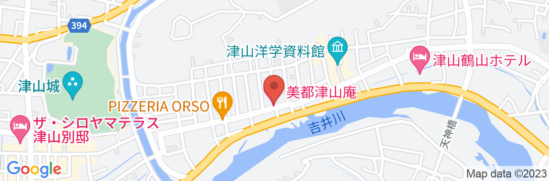 美都 津山庵の地図