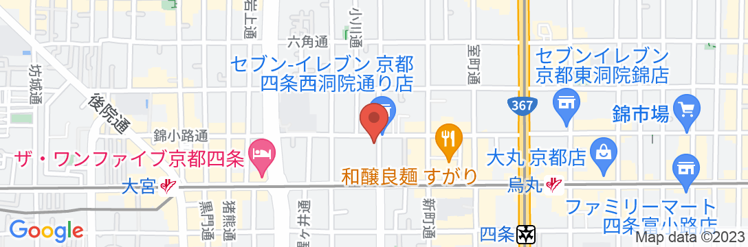 node hotelの地図