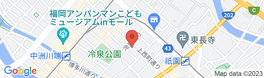 ホテル・トリフィート博多祇園の地図