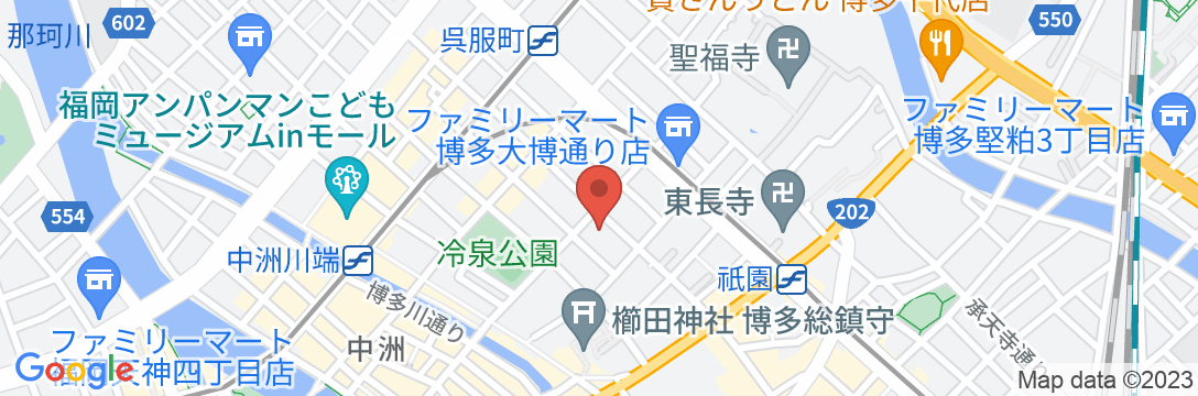 ホテル・トリフィート博多祇園の地図