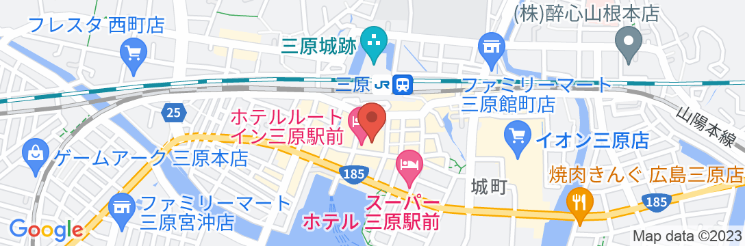 ホテルルートイン三原駅前の地図