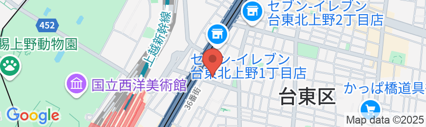 寅ホテル 北上野の地図