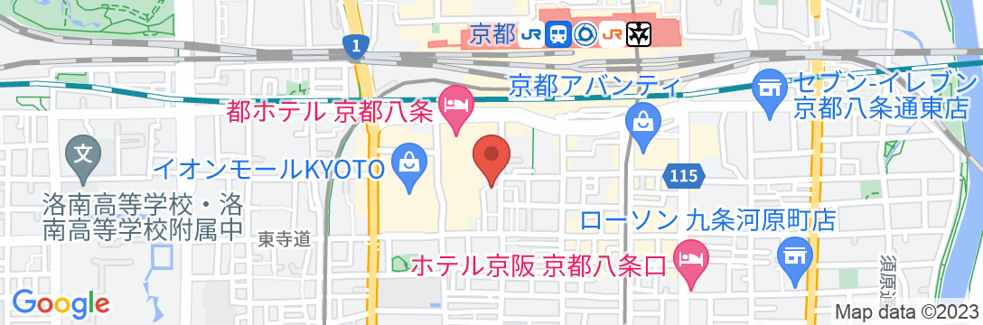 HANARE KYOTO 八条口 by 宿ルKYOTO HANAREの地図