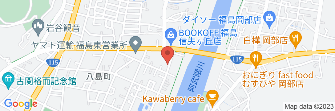 ファミリーイン福島の地図