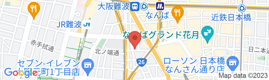 グリッズプレミアムホテル大阪なんばの地図