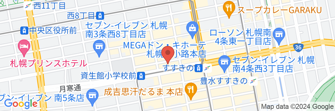 シアテル札幌の地図