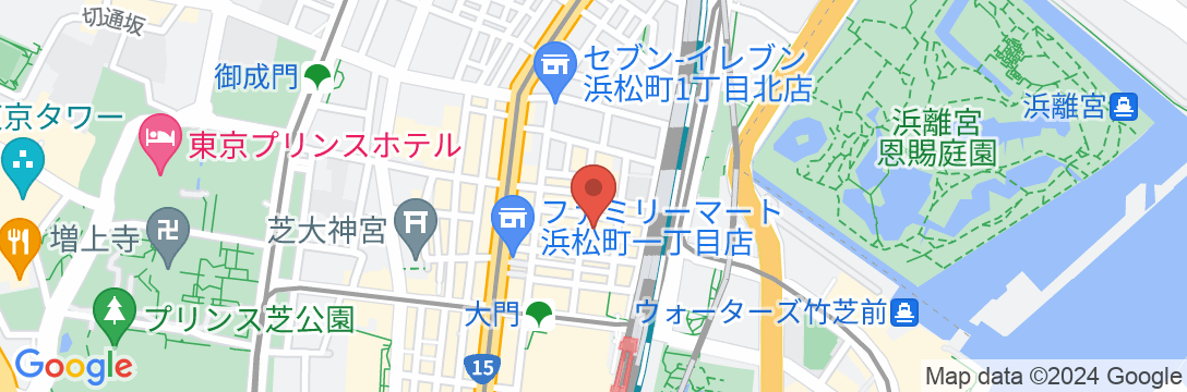 BAY HOTEL東京浜松町の地図