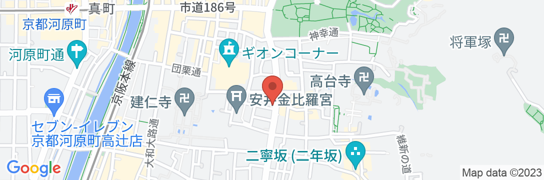 Kyoto Gion Tourist Houseの地図