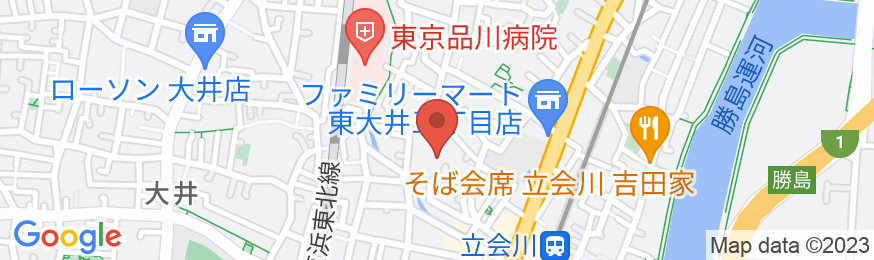 マツリホテル東大井3丁目の地図