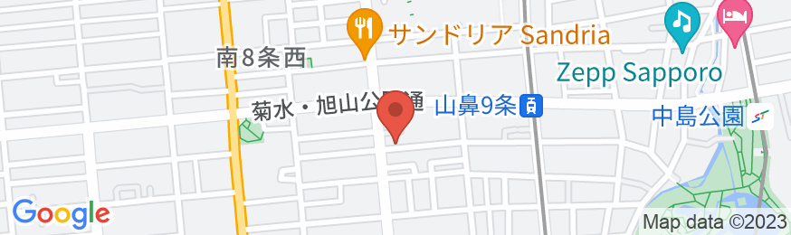 山鼻温泉 屯田湯旅館の地図