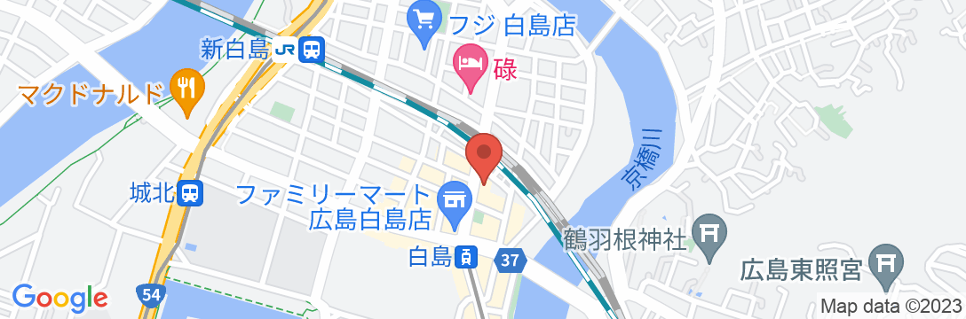 ホテルスイート広島 白島の地図