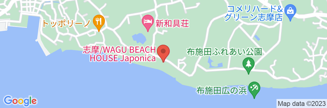 WAGU BEACH HOUSE JAPONICAの地図