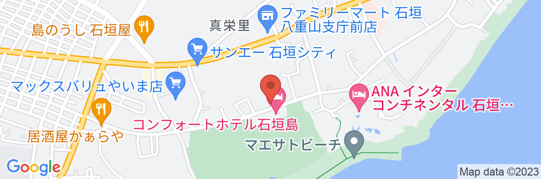 ジ・アバンスホテル石垣島<石垣島>の地図