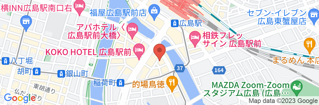 NAGI Hiroshima Hotel and Loungeの地図