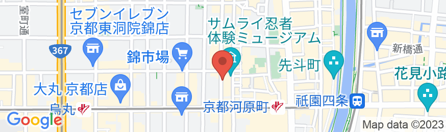hotel GOCO stay 京都四条河原町の地図