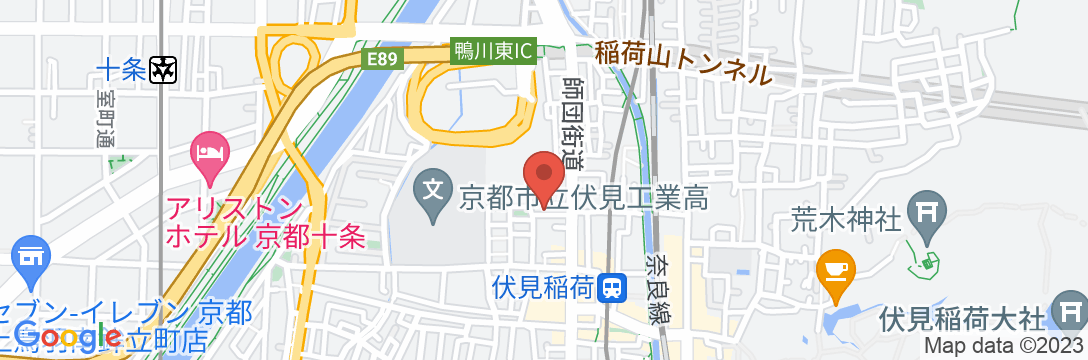 R‐Guest Residence 京都伏見の地図