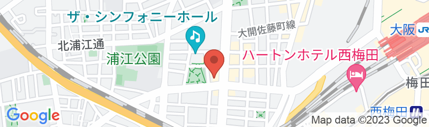 モクシー大阪新梅田(マリオットグループ)の地図