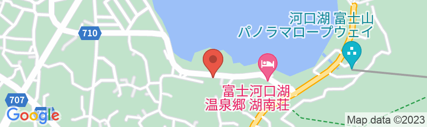 河口湖温泉 若水荘の地図