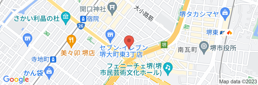 ホテルアストンプラザ大阪堺の地図