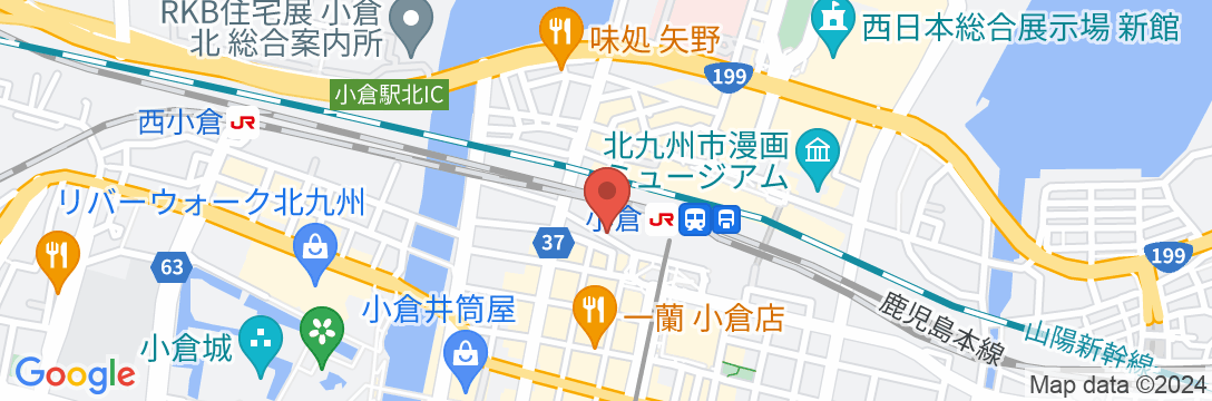 ホテルリブマックス小倉駅前の地図