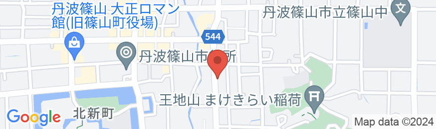 篠山城下町ゲストハウスKOMEYAの地図