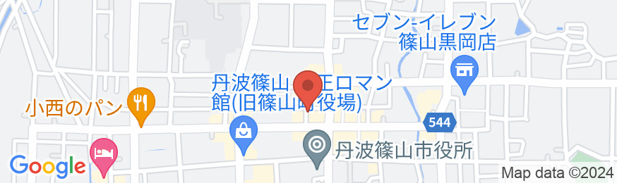 篠山城下町ゲストハウスKURIYAの地図