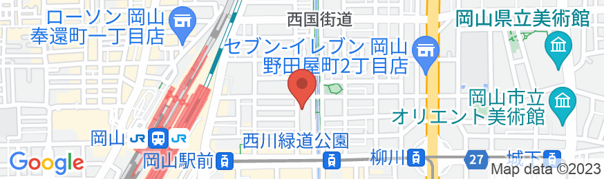 グランドベース岡山駅前の地図