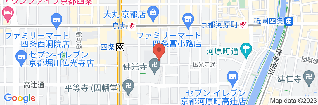 京都雅楼の地図