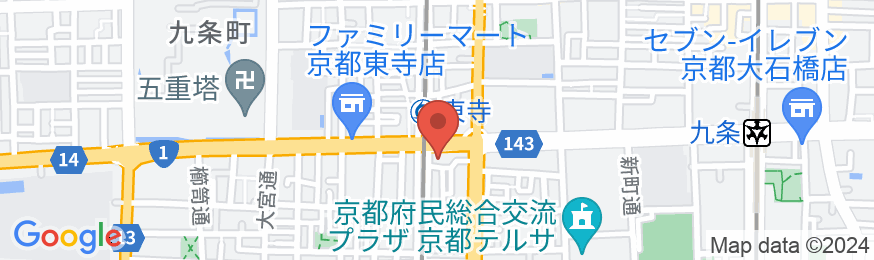 コンフォートホテルERA京都東寺の地図