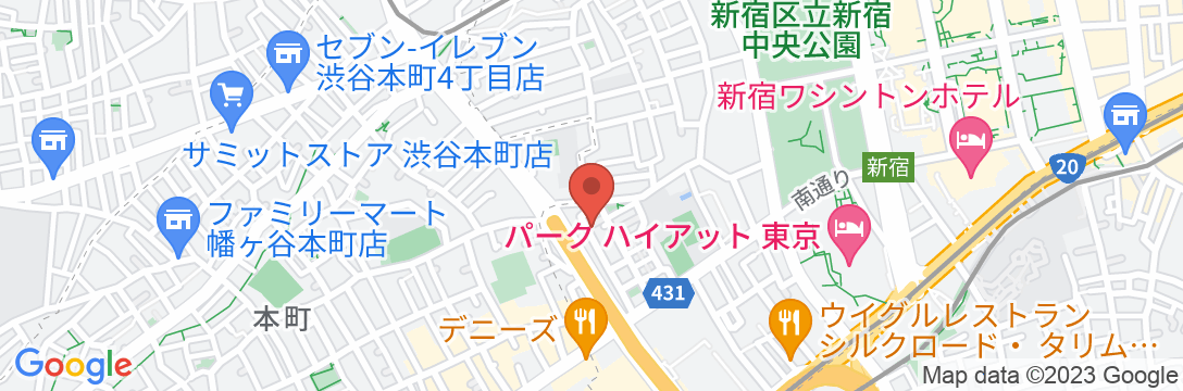 Hotel EL Shinjuku 6の地図