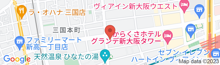 ホリデイ・イン&スイーツ新大阪の地図