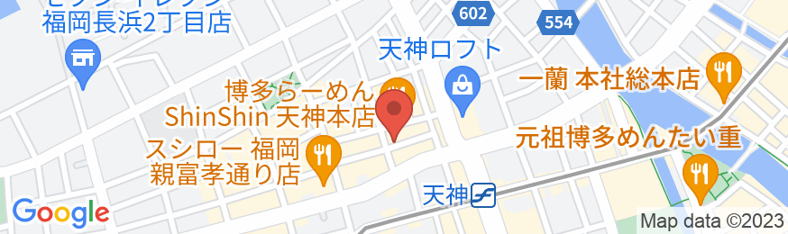 クインテッサホテル福岡天神 Comic&Booksの地図