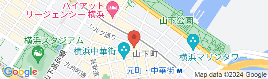 ローズホテル横浜の地図